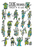 Jade Treaders - Illustration originale medieval/fantasy imprimée A4