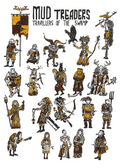 Mud Treaders - Illustration originale medieval/fantasy imprimée A4