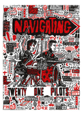 Navigating - Illustration originale imprimée A4